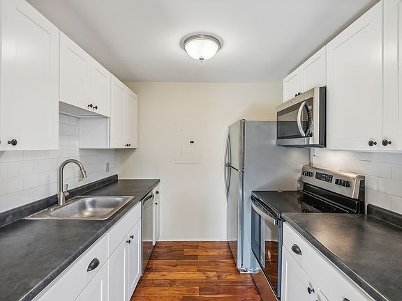 Updated kitchen with brand new appliances.