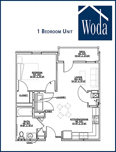 Floor plan One Bedroom