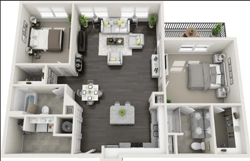 Floor plan B3