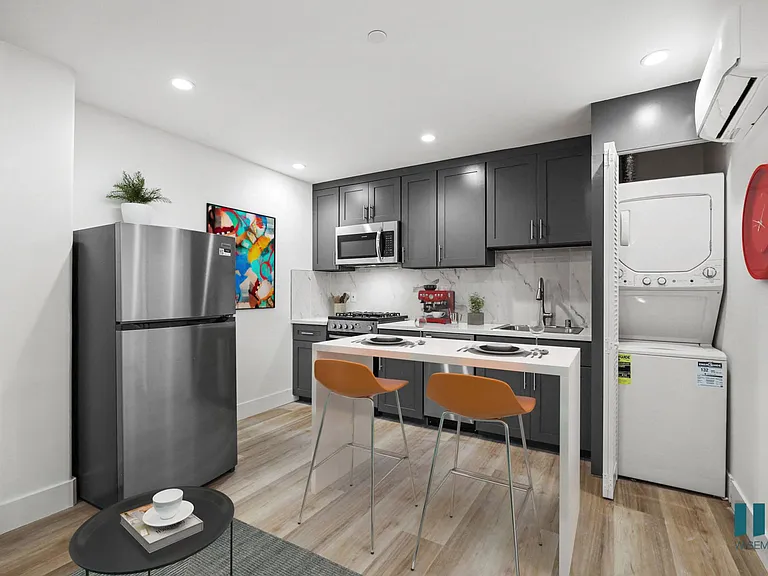 Open-Concept Kitchen with In-Suite Washer & Dryer