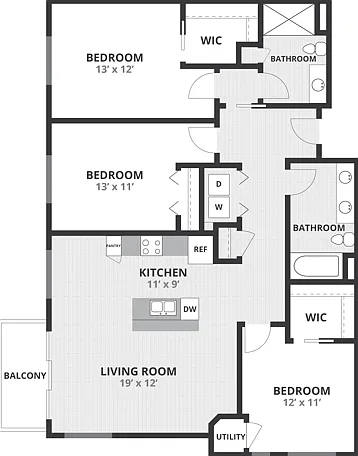 3B | 1505 Apartments & Townhomes 3B | 1505 Apartments & Townhomes