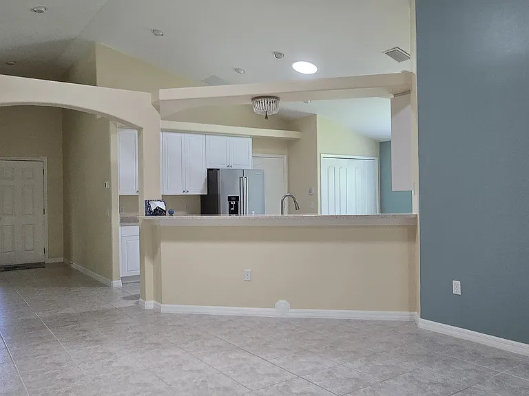 View of Foyer and Kitchen from Living Room