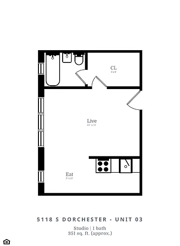 Floor plan Studio (A1)