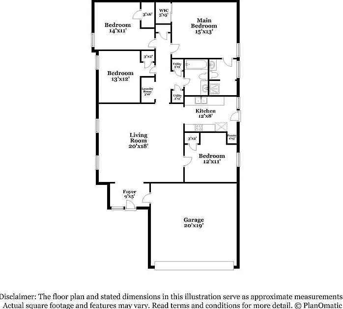 4 bed, 2.0 bath, 1525 sqft, $1,555 — Photo 2