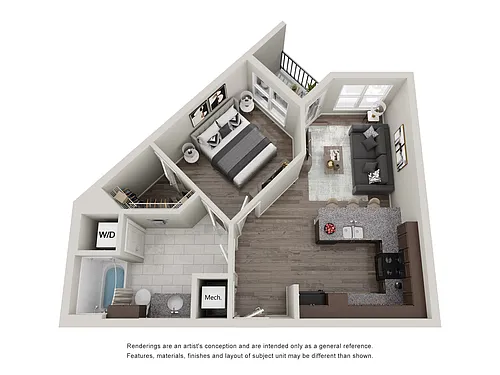 Floor plan 1 Bedroom
