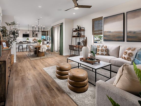 Great room Dining Kitchen