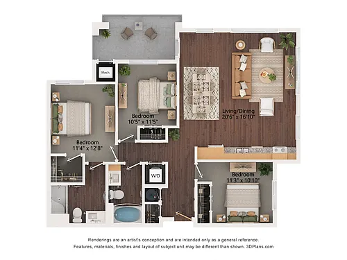 Floor plan 3A