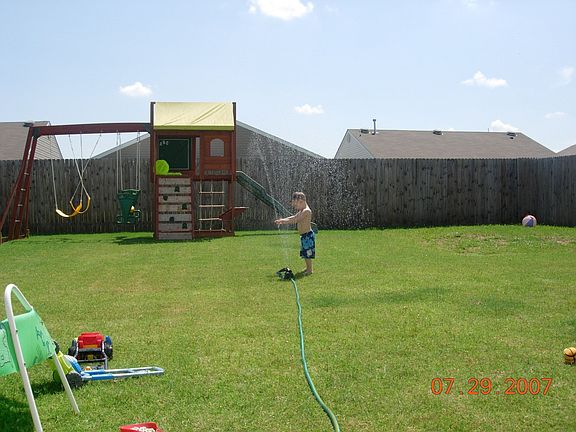 big back yard, nice concrete patio, not shown here