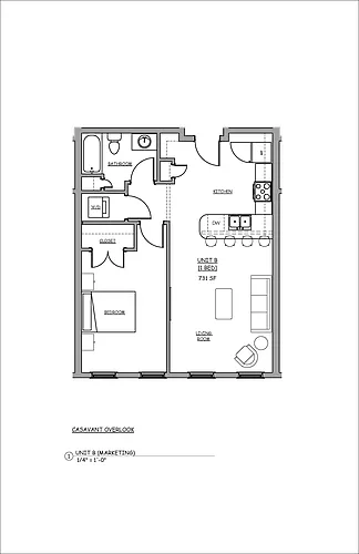 Floor plan 1 Bedroom
