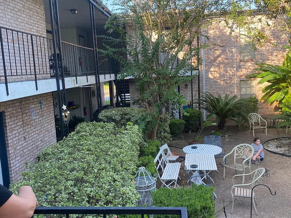 Balcony overlooking the Patio