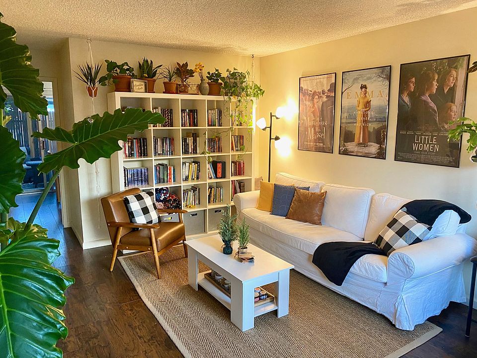 View of the living room from the front door