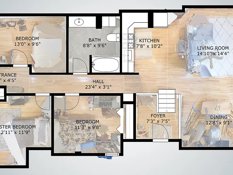 Floor plan w/ dimensions