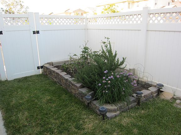 Elevated Garden in the back