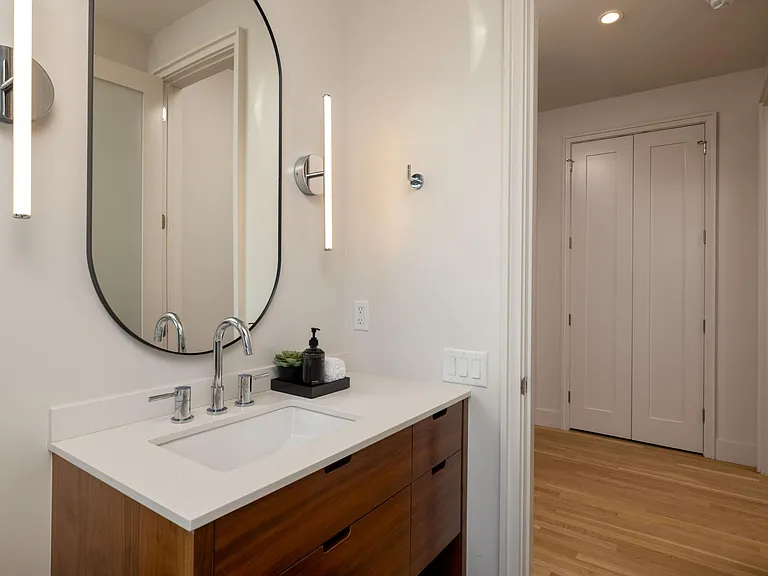 Bathroom #2- tall step in tub/shower combo