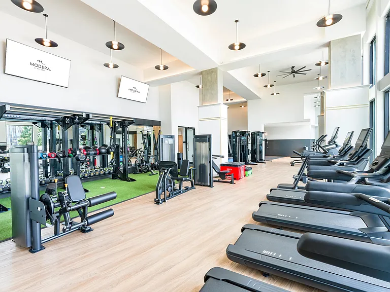 Outfitted with top-tier cardio, strength, and functional equipment_our fitness center is designed for every kind of workout.