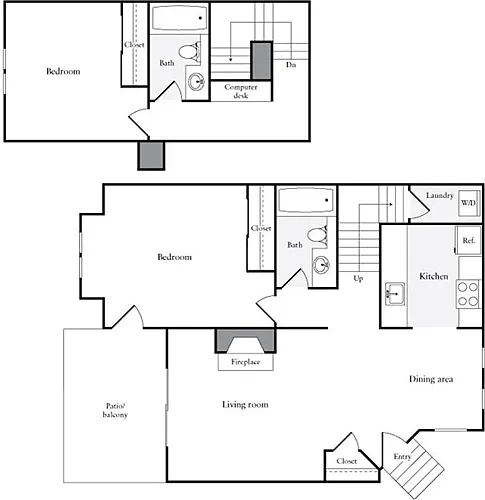 Floor plan 2 Bedrooms A