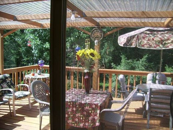 Deck from kitchen window