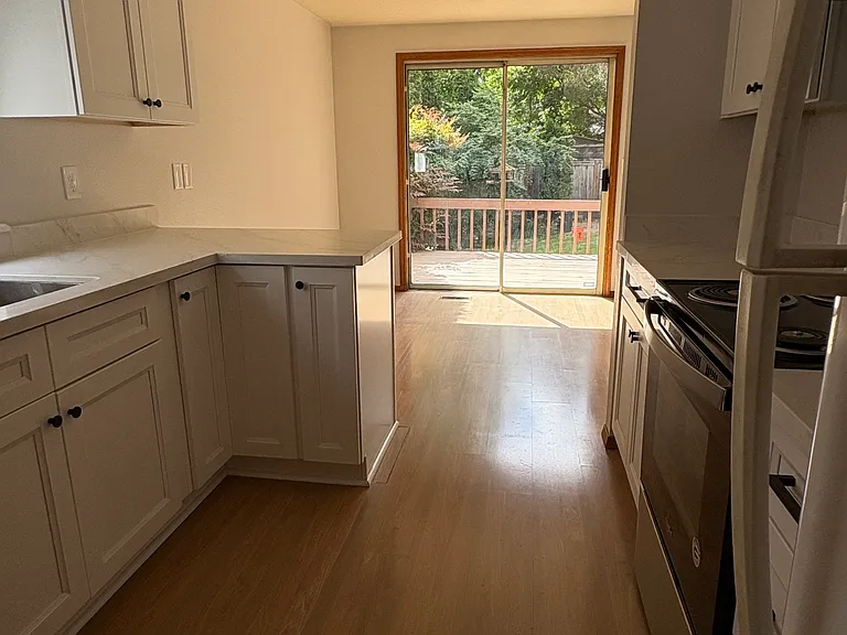 View from back of kitchen.