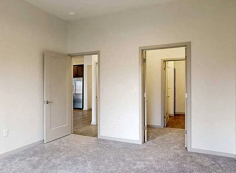 Retreat to the spacious primary bedroom, featuring a walk-through closet that seamlessly connects to the attached bathroom for ultimate convenience and style.