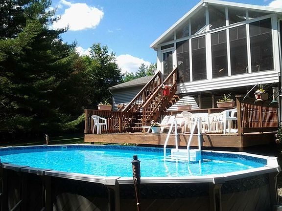 Pool, deck and sun room