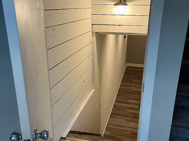Stairs up from the basement
