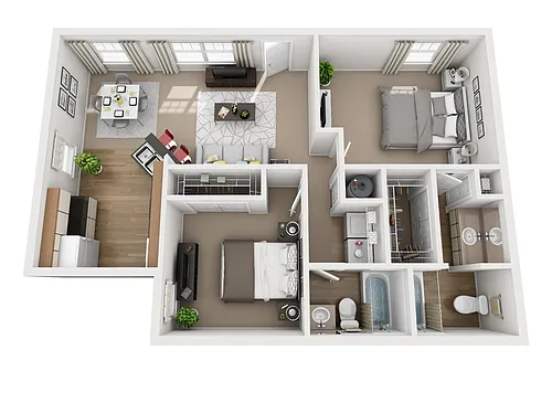 Floor plan 2 Bedroom