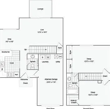 2-Bed 1.5-Bath Townhome 2-Bed 1.5-Bath Townhome
