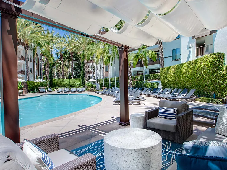 Work on your tan or relax under the cabana in the shade