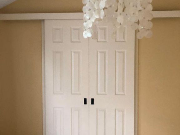 Sliding French door gives you full privacy in your master bedroom.