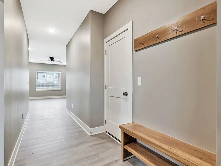 Entry hall with door to garage