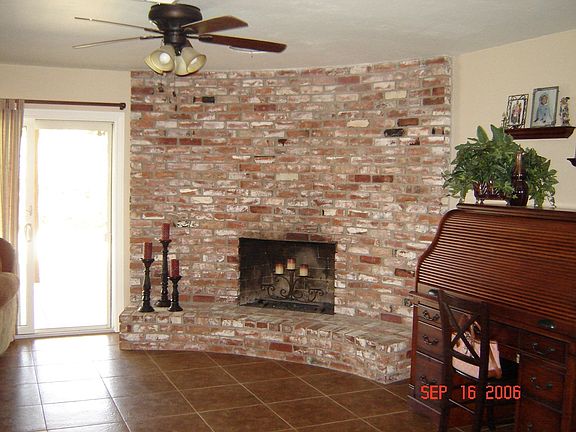 Beautiful large Brick firplace in 2 living area!