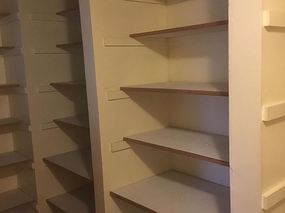 upstairs shelves for storage