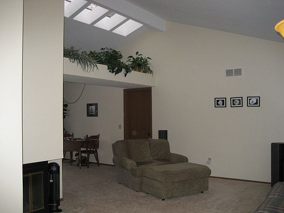 Vaulted living room