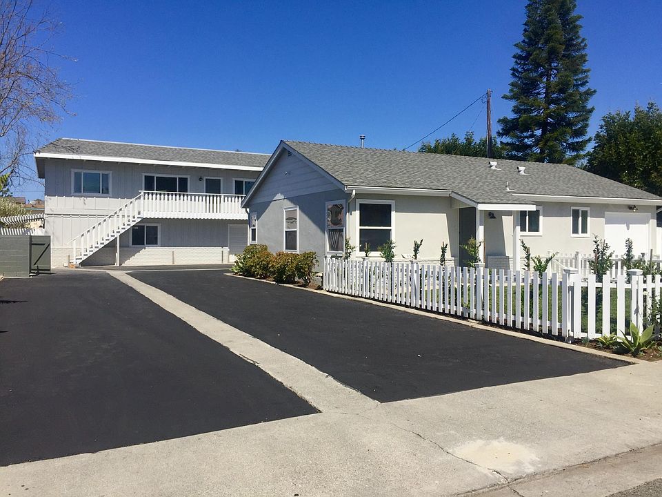 Entrance with off street parking.