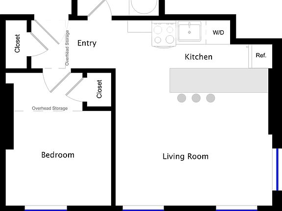 2nd image of 403 W 57th St APT 3A