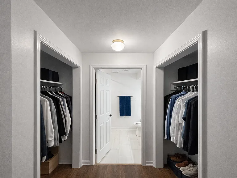 Master Bedroom Double Closets