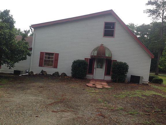 Left side of house