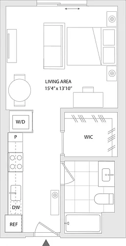 Floor plan Studio K