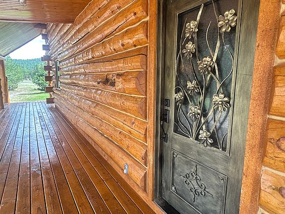 Front door, large deck