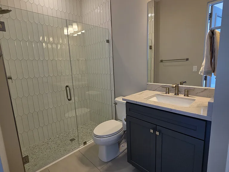 Pool shower off the primary bedroom
