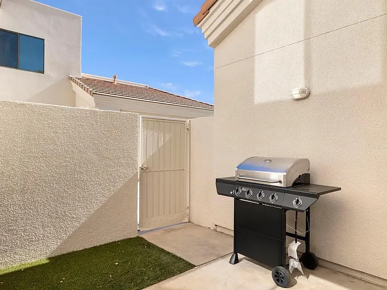 Private patio off of primary bedroom. Gas grill available for your use.
