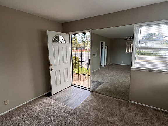 View of the front door entrance