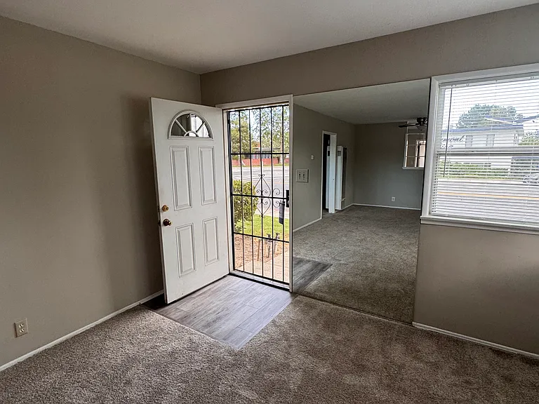 View of the front door entrance