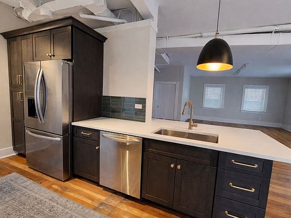 Kitchen view 2

Photos include virtual removal of furniture to better show room layout.