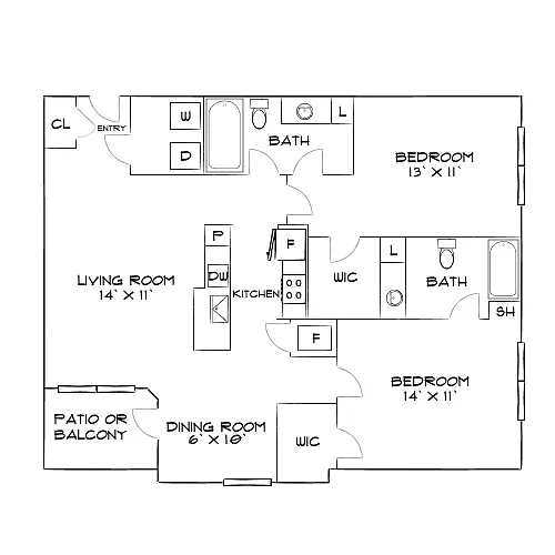 Floor plan Design 2B20