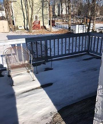 Rear deck, backyard
