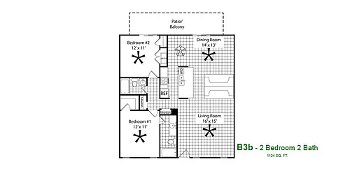 Floor plan B3B