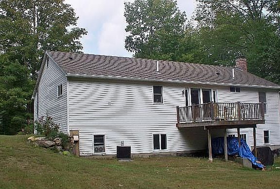 Rear View Walkout with Deck 