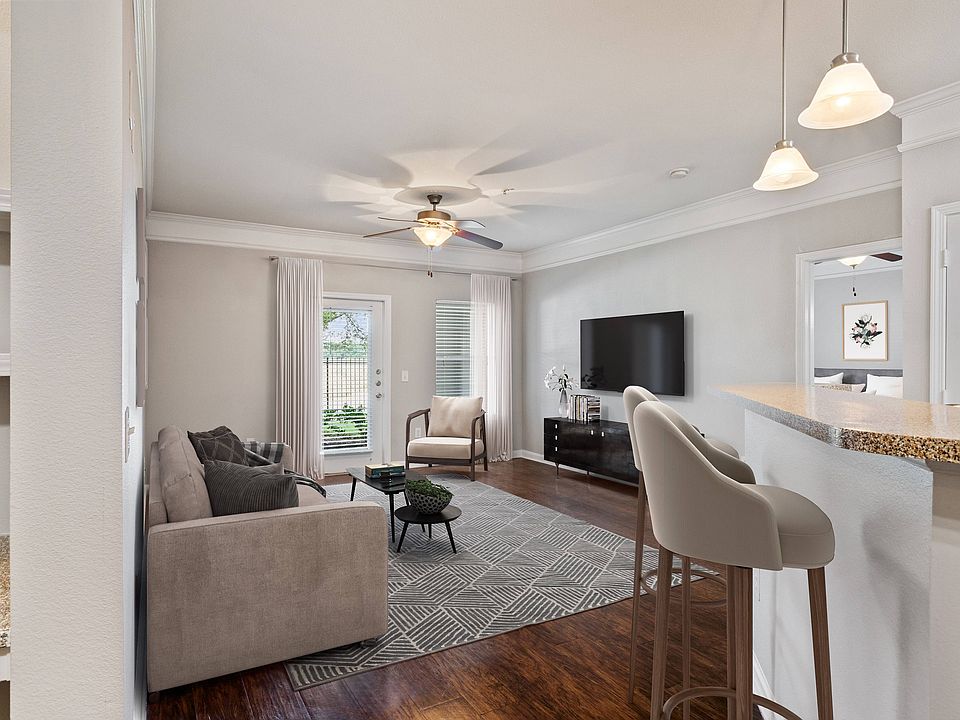 Living Room with Private Patio
