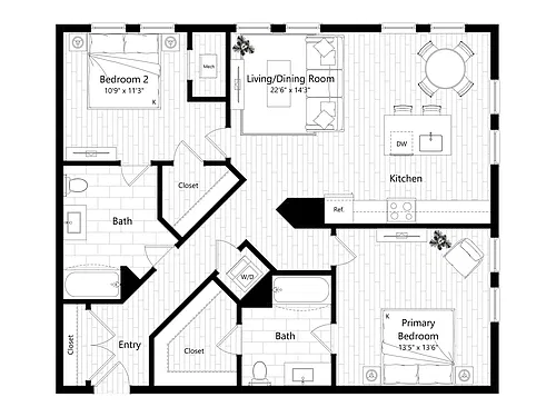 Floor plan B6-A